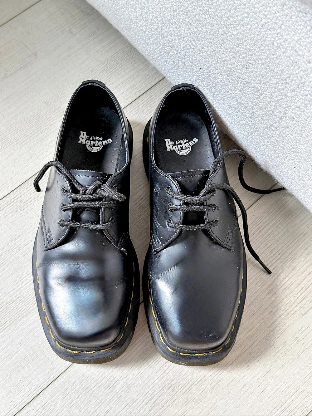 Dr. Martens 1461 Bex Squared Toe Leather Oxford Shoes Black Lace-Up Oxford Shoes